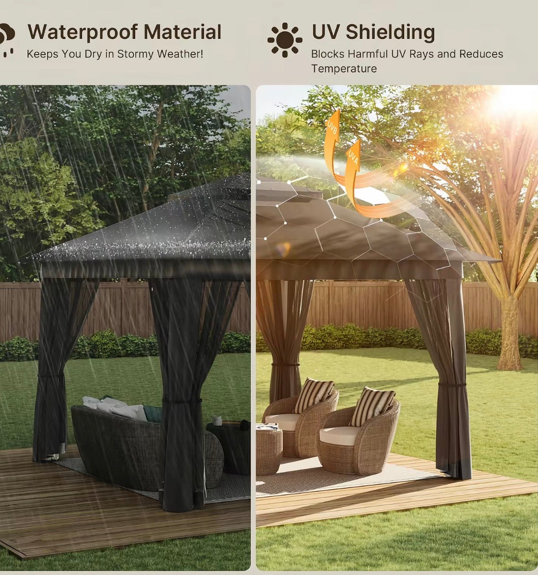Outdoor 11x11 Pop Up Gazebo Tent