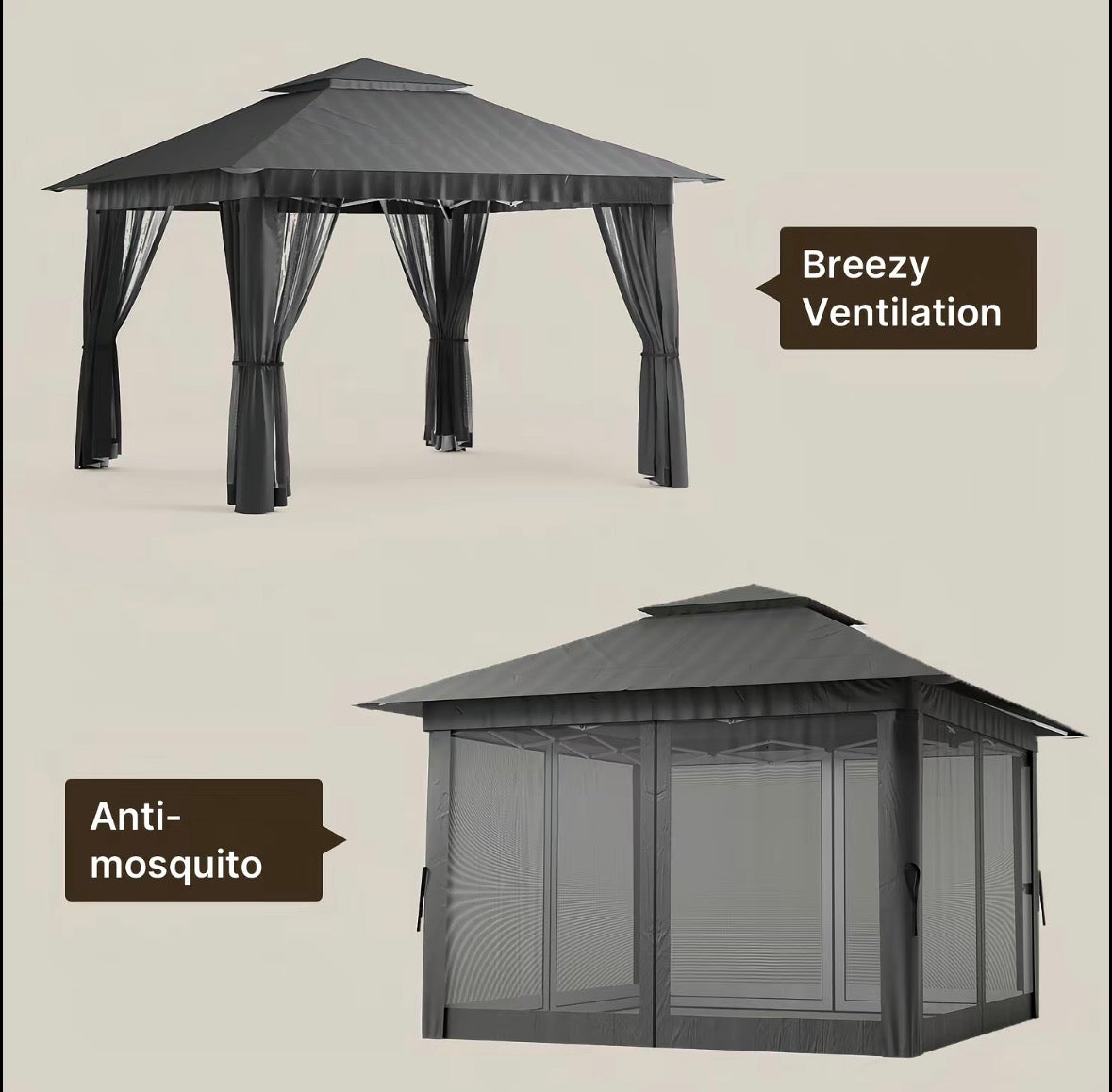 Outdoor 11x11 Pop Up Gazebo Tent