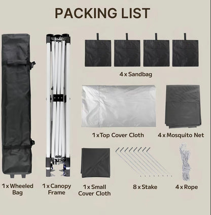 Outdoor 11x11 Pop Up Gazebo Tent